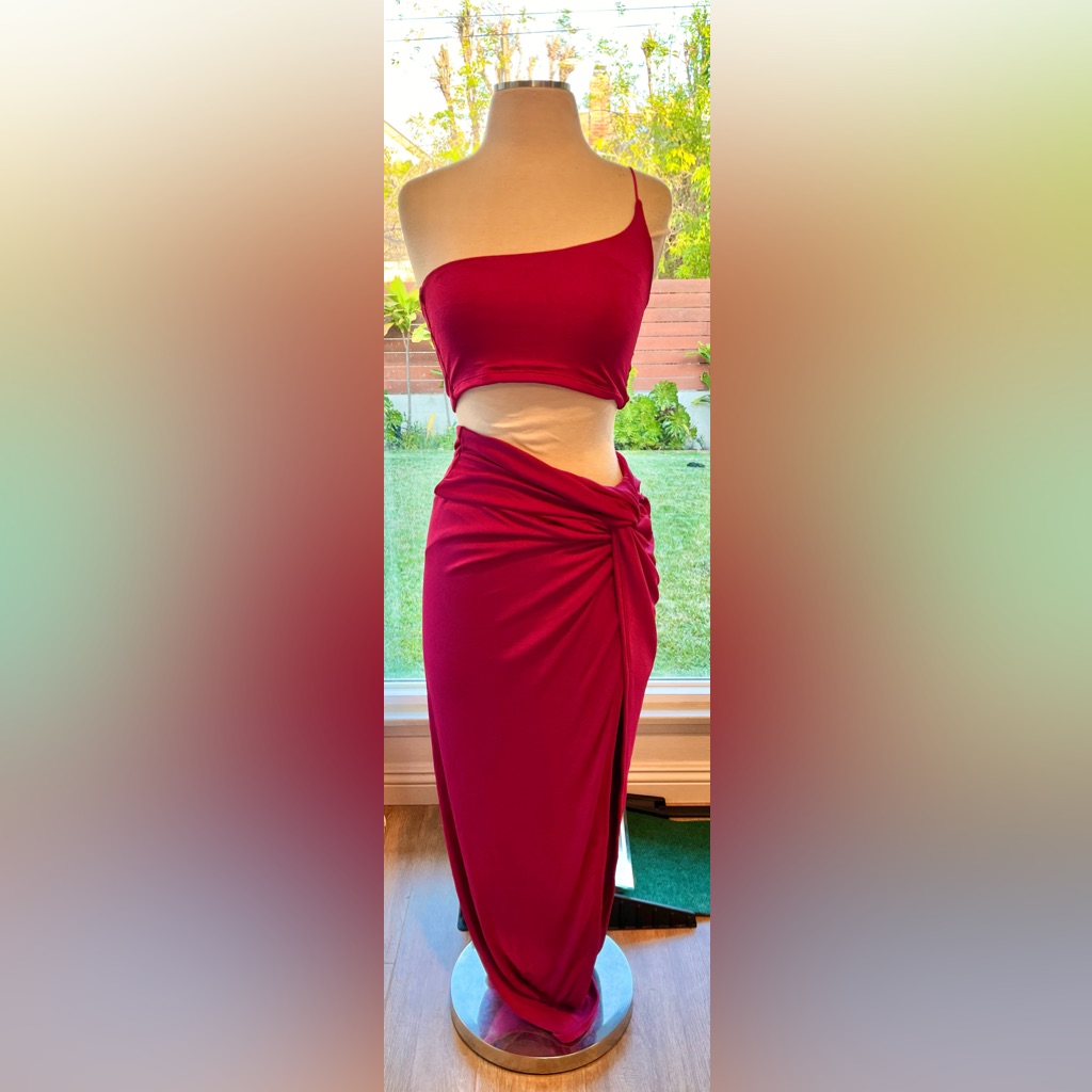 Women’s Purple Tank Top And Skirt Set Small